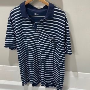 Gap Stripe Polo Shirt Sz XXL